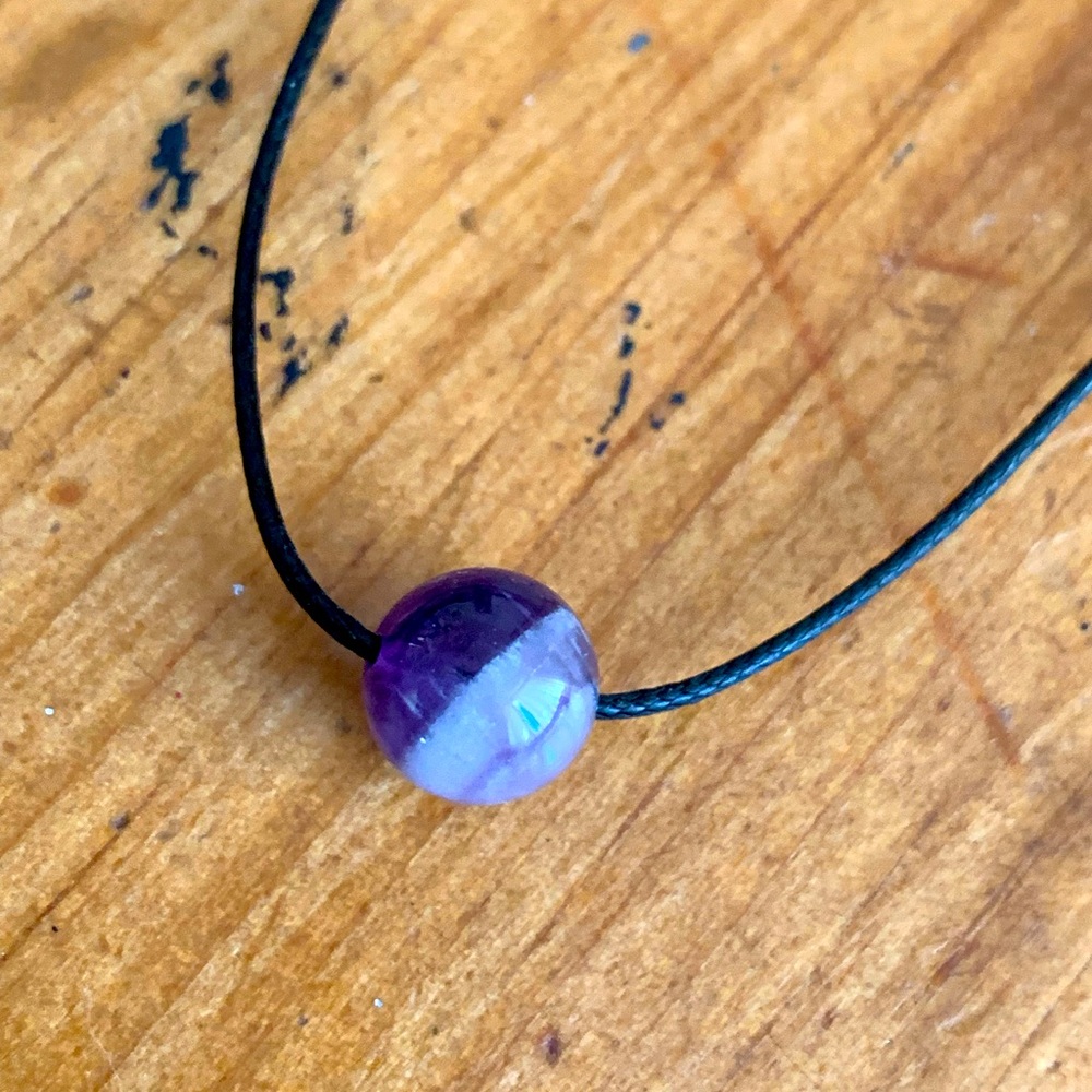 2 for $10 - Amethyst- Natural Stone Choker Necklace